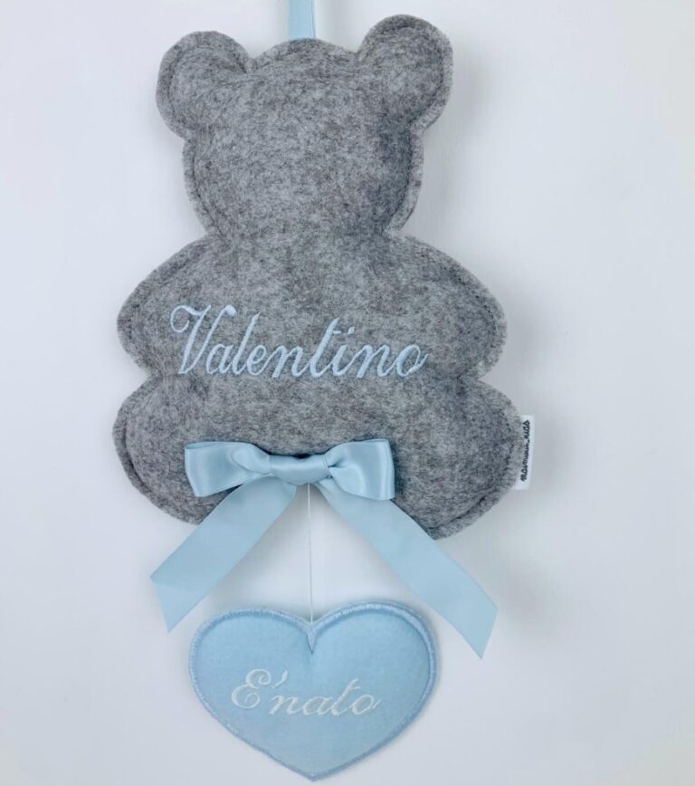 Fiocco Nascita Orsetto Pannolenci