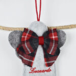 Angioletto Natalizio in Pannolenci, con ricamo personalizzabile.