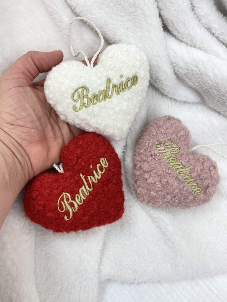 Cuori pendenti natale Bouclè